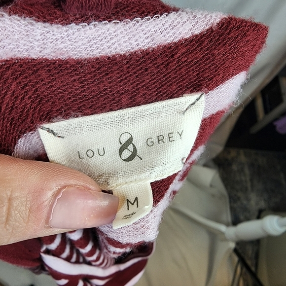 Lou & Grey signature soft long sleeve striped dress - Picture 2 of 15